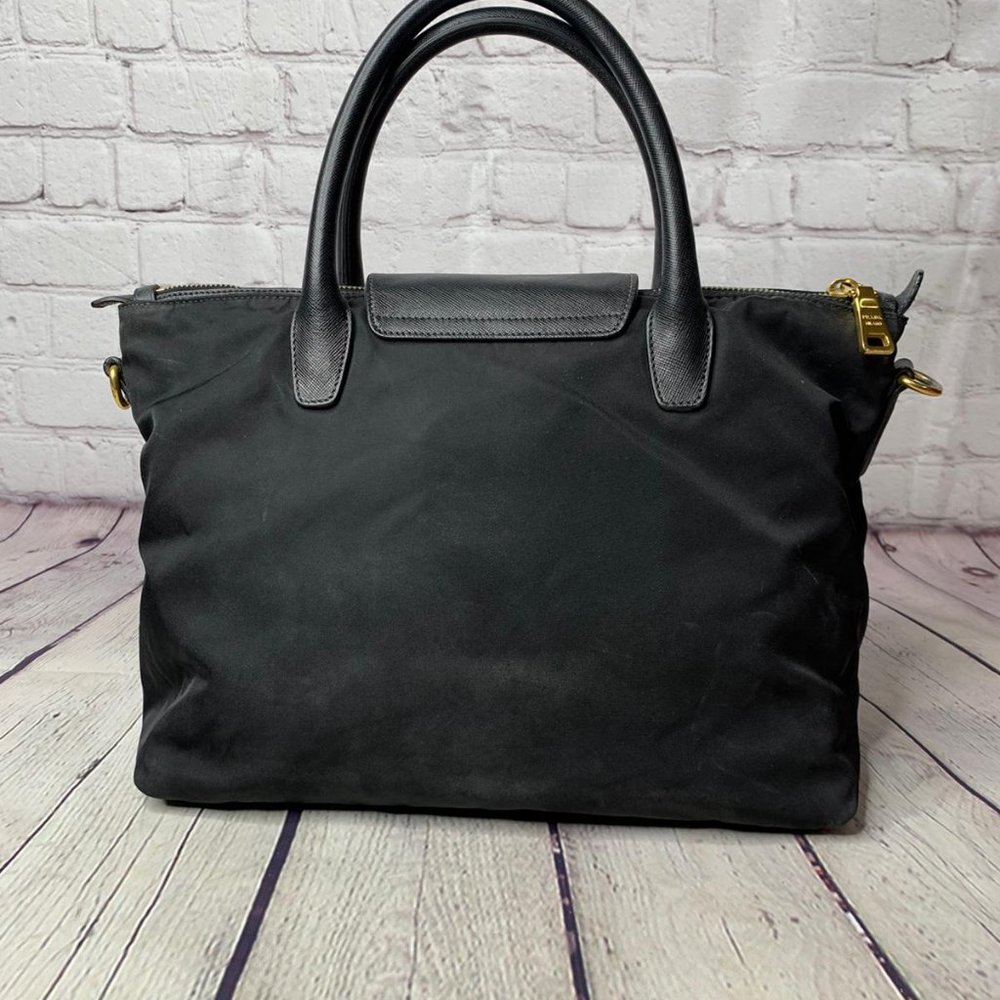 Prada Nylon Waterproof Tote With Cross Body Strap - Picture 5 of 9